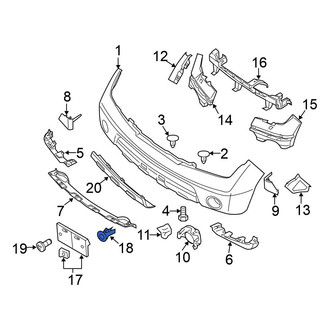 Nissan OE - License Plate Bracket Grommet