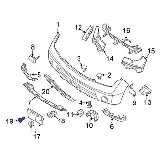 Nissan OE - License Plate Bracket Screw