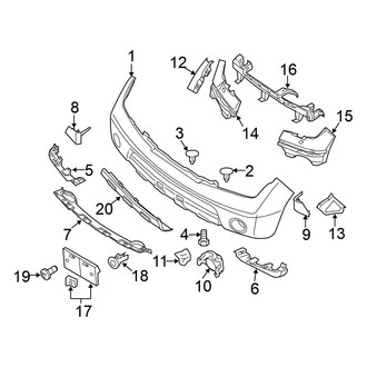 Nissan OE - Front Bumper - Bumper & Components