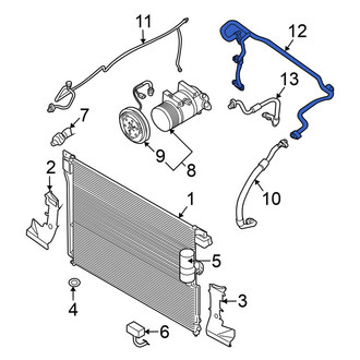 Nissan OE - Front A/C Pipe