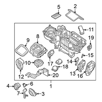 Nissan OE - Air Conditioner & Heater - Heater Components