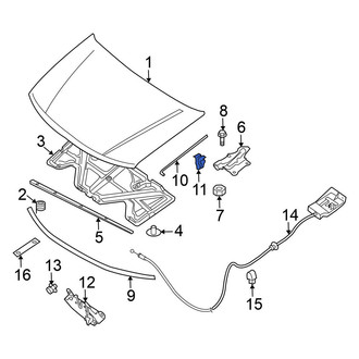 Nissan OE - Hood Prop Rod Clip