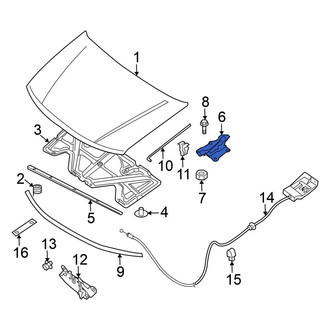 Nissan OE - Front Left Hood Hinge