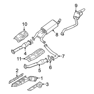 Nissan OE - Exhaust System - Exhaust Components (5.6L)