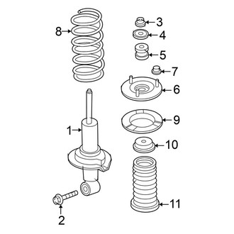 Nissan OE - Front Suspension - Struts & Components (4WD)