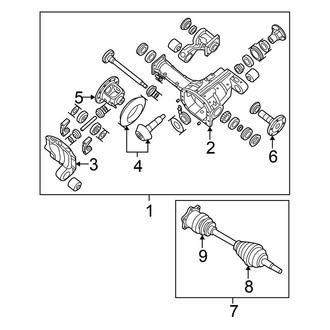 Nissan OE - Front Suspension - Carrier & Front Axles (4WD)