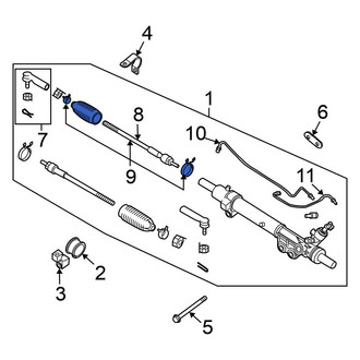 Nissan OE - Rack and Pinion Bellows