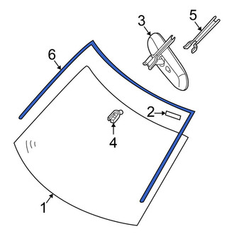 Nissan OE - Front Windshield Molding