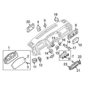 Nissan OE - HVAC Heater Control Knob