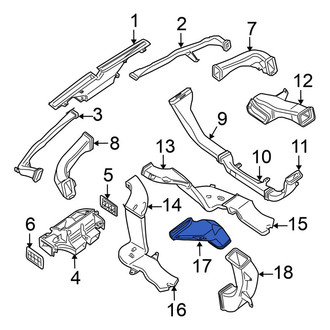 Nissan OE - Left Lower Instrument Panel Air Duct