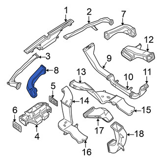 Nissan OE - Left Instrument Panel Air Duct