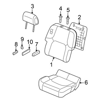 Nissan OE - Seats & Tracks - Front Seat Components (Power Passenger Seat)