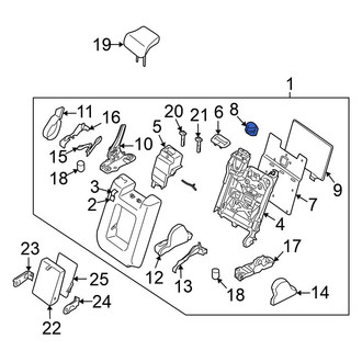 Nissan OE - Center Seat Back Panel Cap