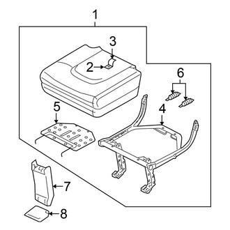 Nissan OE - Seats & Tracks - Third Row Seats (Cushion Components)