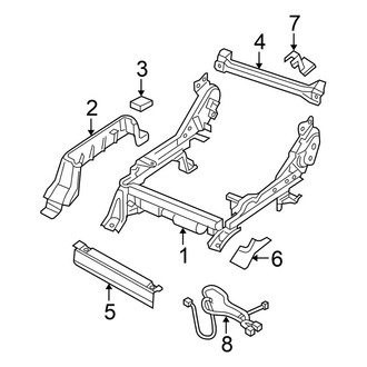 Nissan OE - Seats & Tracks - Tracks & Components (Power Passenger Seat)