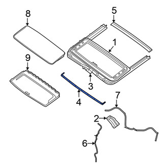 Nissan OE - Sunroof Deflector
