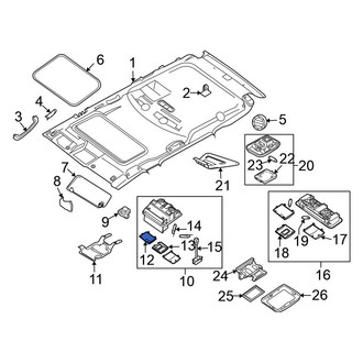 Nissan OE - Left Map Light Lens