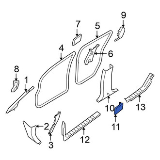 Nissan OE - Upper Body B-Pillar Trim Panel Cap