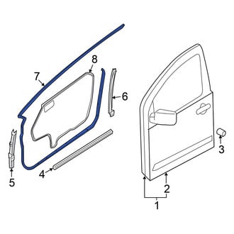 Nissan OE - Front Left Door Seal