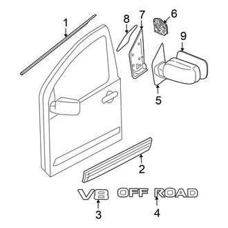 Nissan OE - Front Door - Exterior Trim