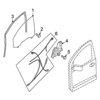 Nissan OE - Front Door - Glass & Hardware