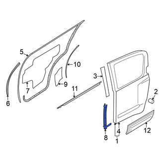 Nissan OE - Rear Right Window Regulator Guide
