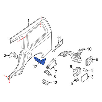 Nissan OE - Rear Mud Flap