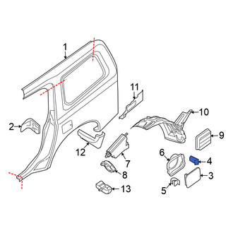 Nissan OE - Left Fuel Door Bumper