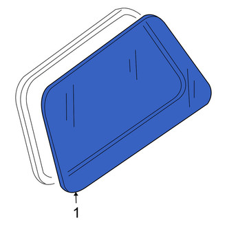 Nissan OE - Rear Left Side Panel Glass