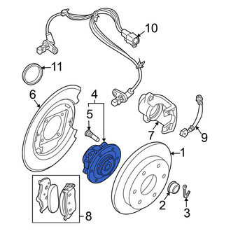 Nissan OE - Rear Wheel Bearing and Hub Assembly