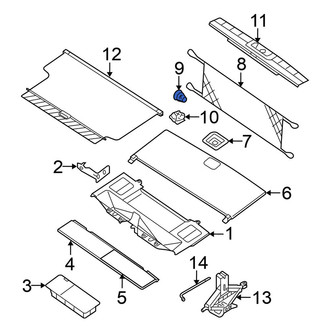 Nissan OE - Rear Upper Tie Down Hook