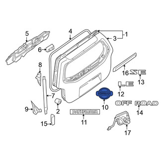 Nissan OE - Rear Tailgate Emblem