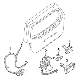 Nissan OE - Lift Gate - Lock & Hardware
