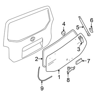 Nissan OE - Lift Gate - Glass