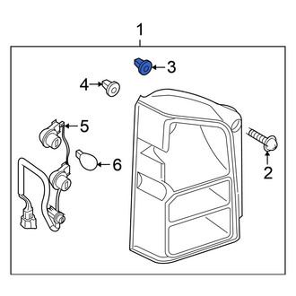 Nissan OE - Back Up Light Grommet