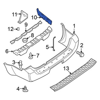 Nissan OE - Rear Left Bumper Cover Bracket