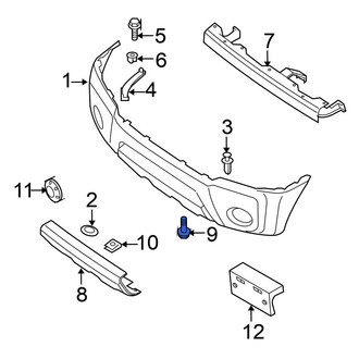 Nissan OE - Radiator Support Splash Shield Screw