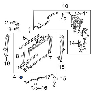 Nissan OE - Lower Radiator Insulator