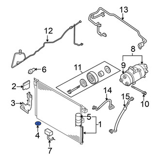 Nissan OE - A/C Condenser Bracket Insulator