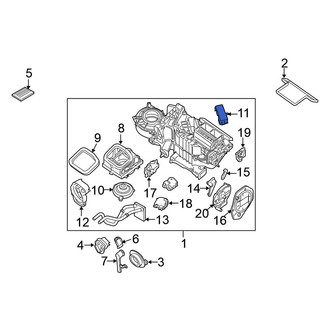 Nissan OE - Upper HVAC Unit Case Cover