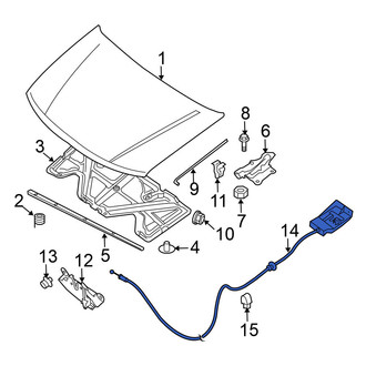 Nissan OE - Front Hood Release Cable