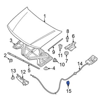 Nissan OE - Hood Release Cable Clamp