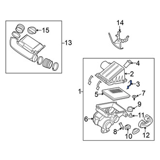 Nissan OE - Air Cleaner Cover Clip