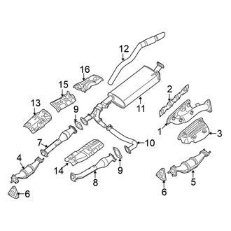 Nissan OE - Exhaust System - Exhaust Components