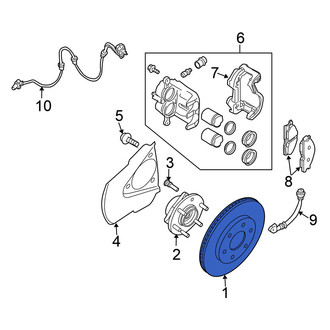 Nissan OE - Front Disc Brake Rotor