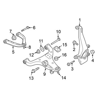 Nissan OE - Front Suspension - Suspension Components (4WD)