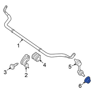 Nissan OE - Rear Suspension Stabilizer Bar Link Nut