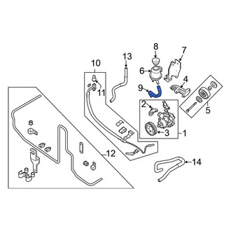 Nissan OE - Power Steering Reservoir Hose