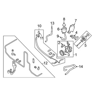 Nissan OE - Steering Gear & Linkage - Pump & Hoses