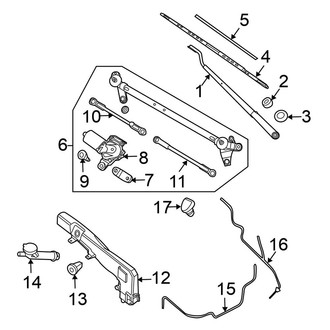 Nissan OE - Windshield - Wiper & Washer Components